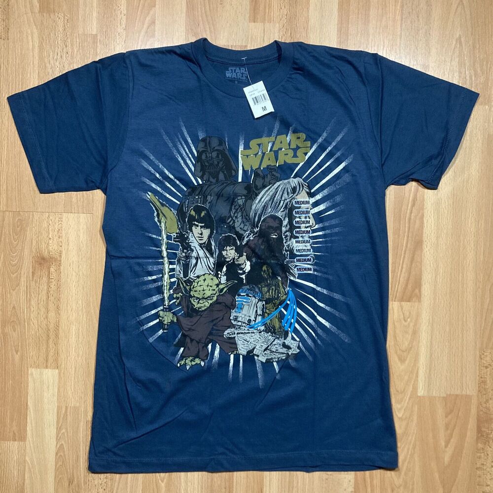 Star Wars Graphic Tee (M) • NWT • Episode 5, Vader, R2-D2 Yoda Lucasfilm T-Shirt
